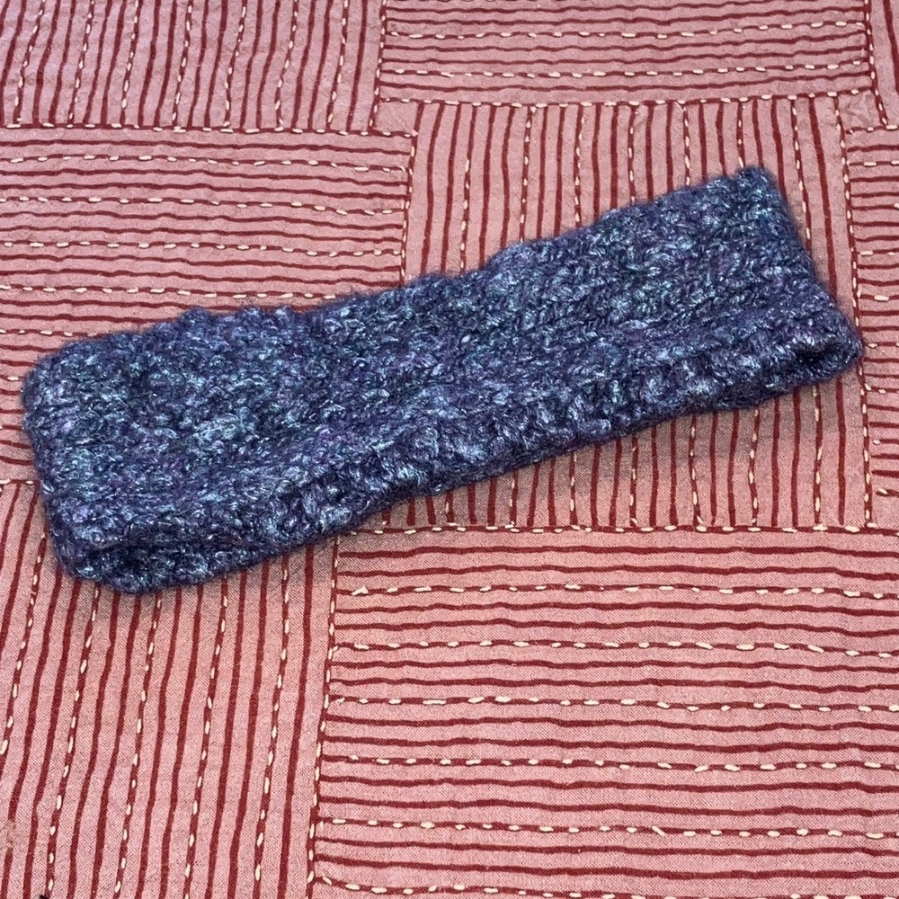 Vintage Cozy Purple Knit Headband